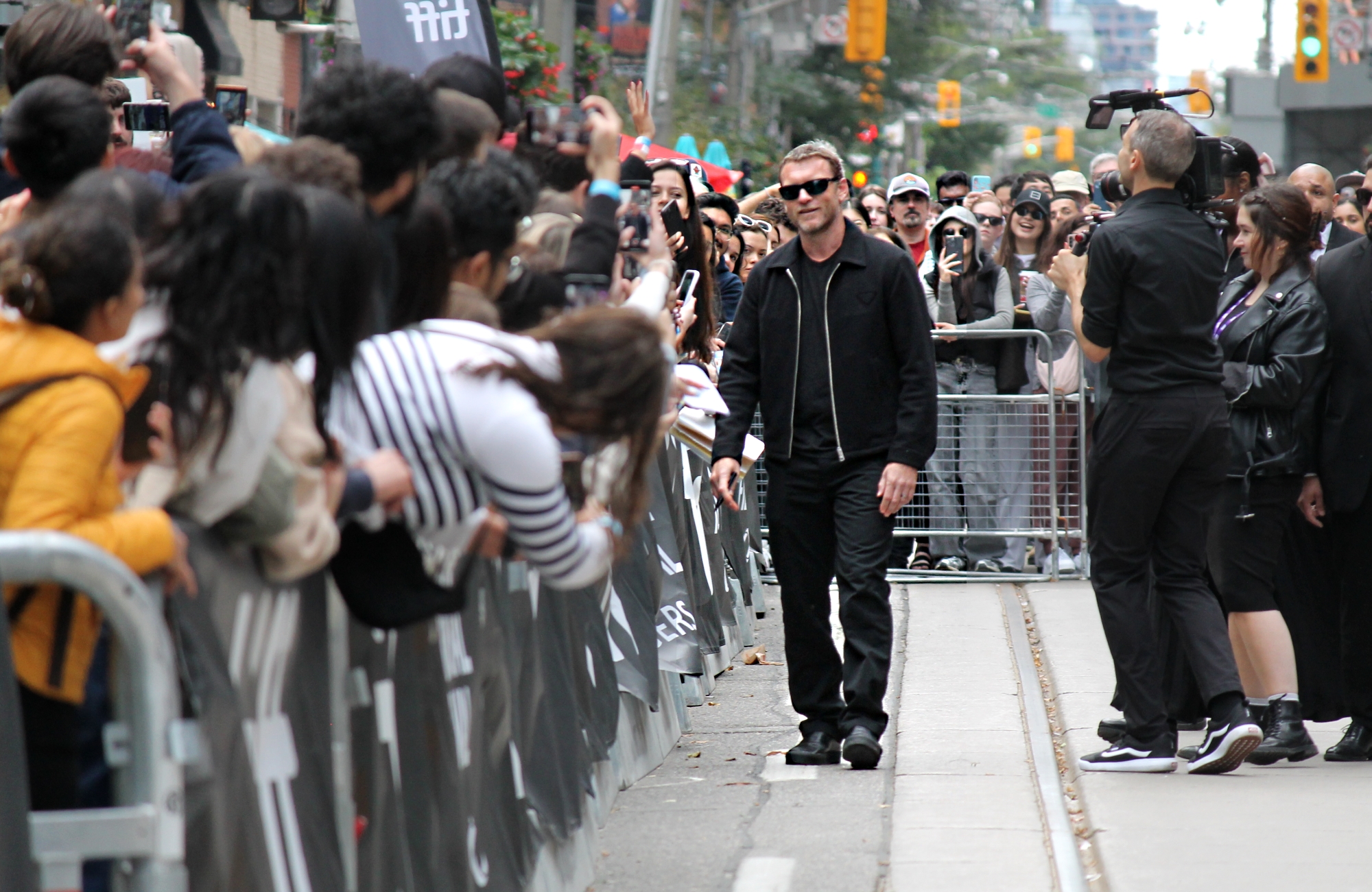 Sam Worthington at TIFF 2024 for the movie Relay at the Toronto International Film Festival.