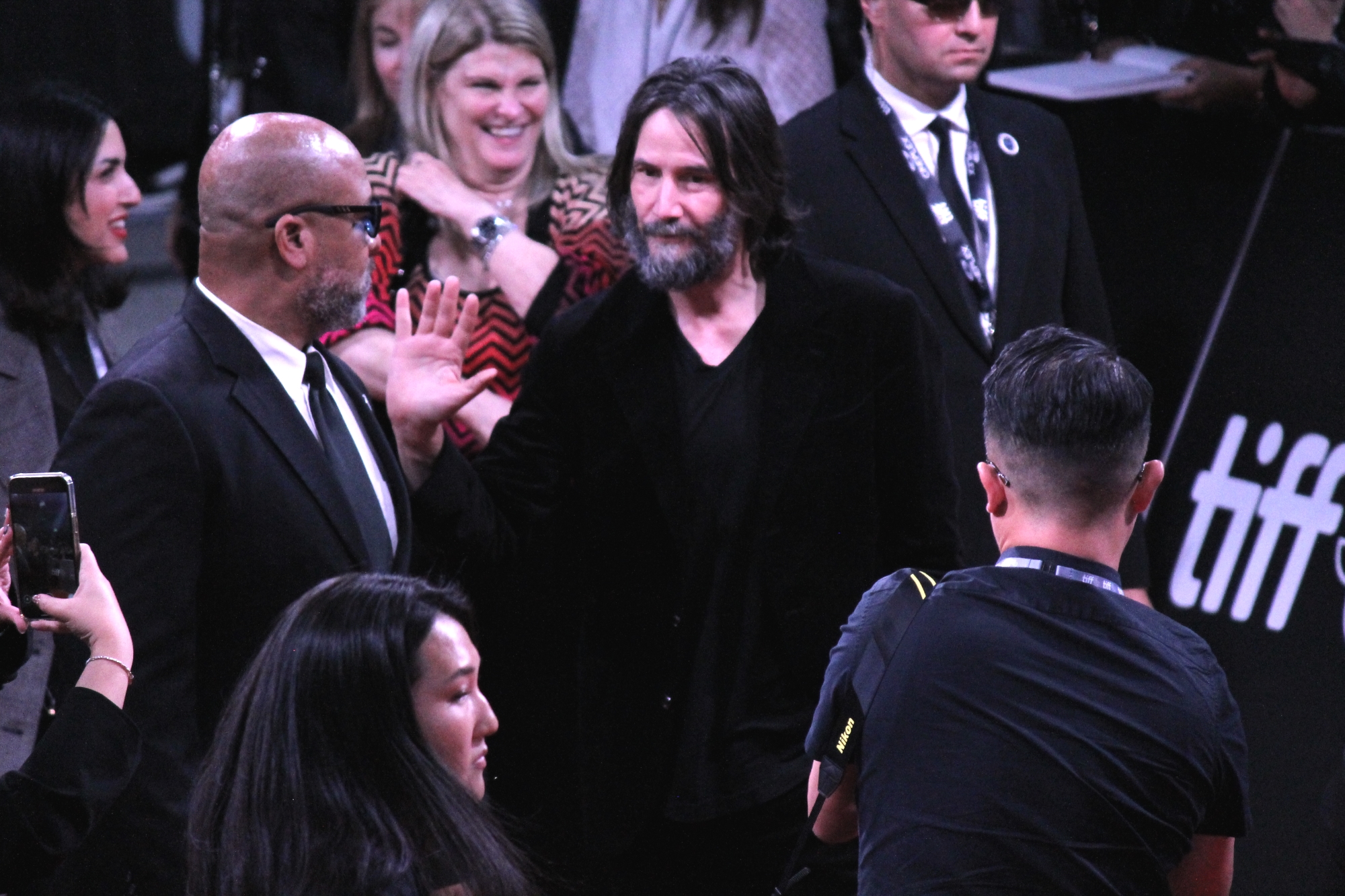 Keanu Reeves at TIFF 2025 for the movie Good Fortune at the Toronto International Film Festival.